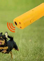 Мощный Ультразвуковой компактный отпугиватель собак AD 100 Электронный отпугиватель с фонариком Желтый P&T