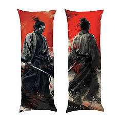 Дакімакура подушка-обіймашка «Самурай. Червоний схід сонця. Samurai. Red sunrise»
