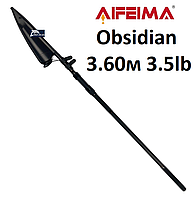 Карповое удилище Feima Obsidian Tele Carp 3.60м 3.5lb (Carbon IM8, кольцо 50мм) телескопическое