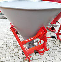 Польовий розкидач мінеральних добрив 300 л Jar-Met / Strumyk (пластикова ємність, механічний, 4 лоп)