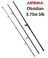 Сподове вудилище Feima Obsidian Spod 3.75м 5lb (Carbon IM8, кільце 50мм) корпове штекерне, 3 секції