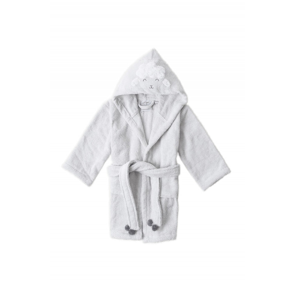 Халат дитячий Irya - Wooly a.gri світло-сірий 4-5 років, фото 1