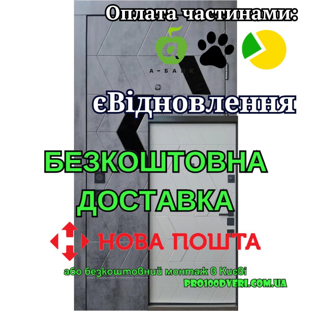 Вхідні двері Авангард Конверс-АК Qdoors