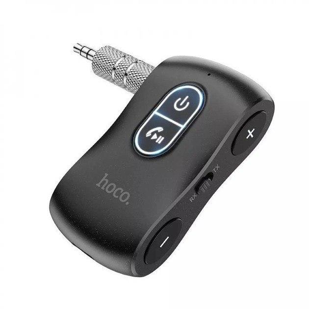 Bluetooth адаптер аудіо ресівер трансмітер HOCO E73 Pro Black