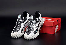 Чоловічі кросівки термо Nike ACG Mountain Fly Low White Black Mint Найк АСДЖ флай білі чорні єврозима осінь для хлопців, фото 5