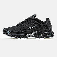 Мужские кроссовки Nike Air Max Plus TN Black White, черно-белые кроссовки найк аир макс тн плюс черные