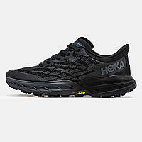 Мужские кроссовки Hoka Speedgoat 5 Black, черные кроссовки хока спид гоат 5