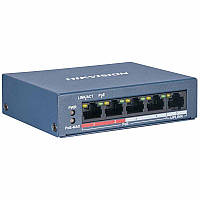 4-портовий PoE комутатор Hikvision DS-3E0105P-E/M(B) некерований