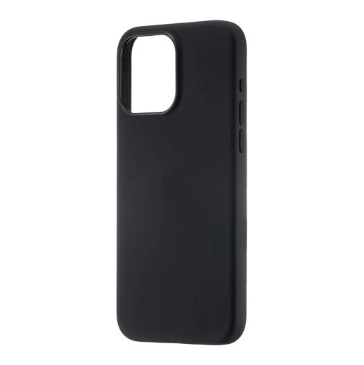 Силіконовий чохол Silicon Case with MagSafe Splash Screen для iPhone 15 Pro Max Black, фото 1