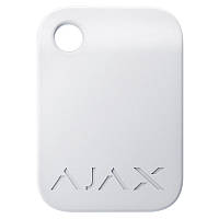 Ajax Tag white keyfobs (10 pieces) for managing the security modes of the Ajax security system