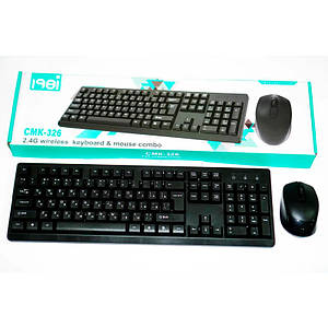 Бездротова комп'ютерна клавіатура та миша Wireless CMK-326