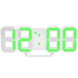 Електронний настільний годинник з великими цифрами LY 1089 Led підсвічуванням Зелений