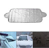 Накидка чехол для защиты лобового стекла автомобиля от солнца, снега, льда, инея
