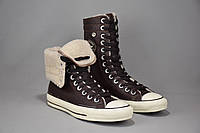 Converse Hi Winter высокие кеды ботинки женские зимние кожаные Индонезия Оригинал 36.5 р./23 см.