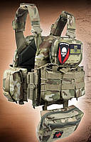 Плитоноска быстрый зброс, военный разгрузочный жилет с подсумками, армейская плитоноска с камербандами pl944