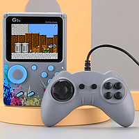 Портативная игровая консоль Game player G5S на 500 игр с геймпадом, серого цвета