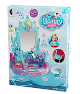 Дитячий набір перукаря для дівчинки (15 елементів у наборі, яскраві наклейки, звук, світло, в коробці) K 75299 A, фото 3