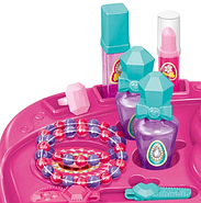 Дитячий набір перукаря для дівчинки (12+ елементів у наборі, органайзер-підставка, в коробці) KL 3099, фото 4