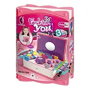 Дитячий набір для плетіння (інструменти для плетіння браслетів у коробці) KL 7525 / 7525 A, фото 3