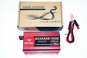 Перетворювач Інвертор Інвертор чис.синус ERYUAN AC/DC LCD 12v 1000W Для котла