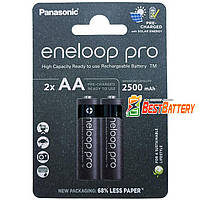 Аккумуляторы АА Panasonic Eneloop Pro 2600 mAh (min 2500 mAh) BK-3HCDE/2CP Carton Box. Цена за уп. 2 шт.