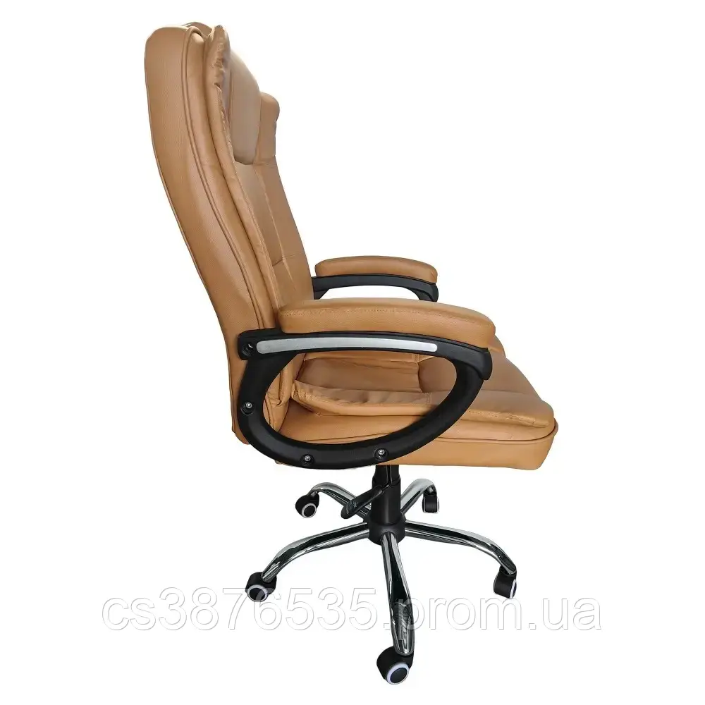 Офисный стул, компьютерное кресло для пк, комфортное кресло на колесах,коричневый стул офисный усиленный,борно - фото 2 - id-p2085661027