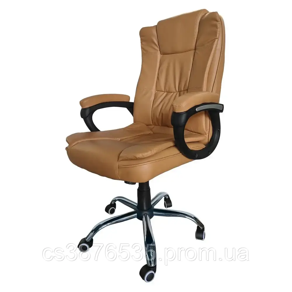 Офисный стул, компьютерное кресло для пк, комфортное кресло на колесах,коричневый стул офисный усиленный,борно - фото 5 - id-p2085661027