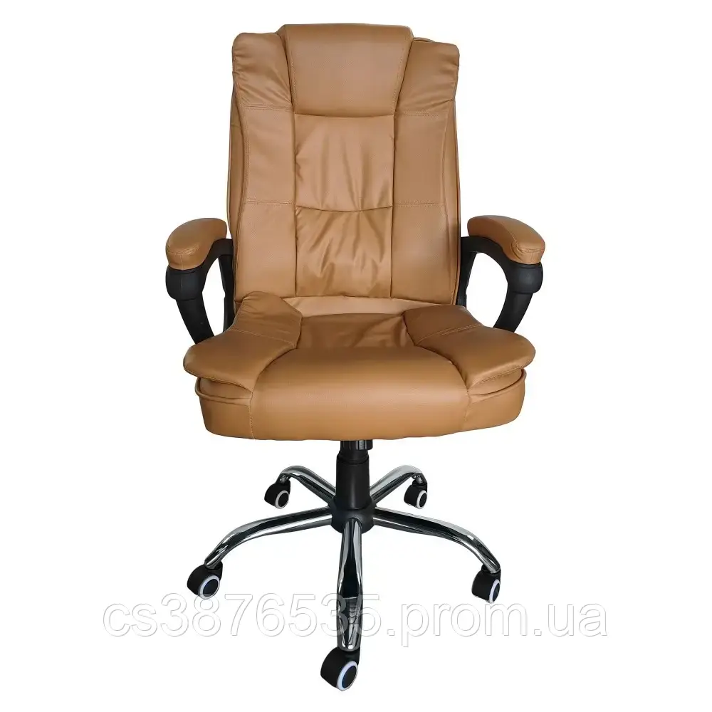 Офисный стул, компьютерное кресло для пк, комфортное кресло на колесах,коричневый стул офисный усиленный,борно - фото 7 - id-p2085661027