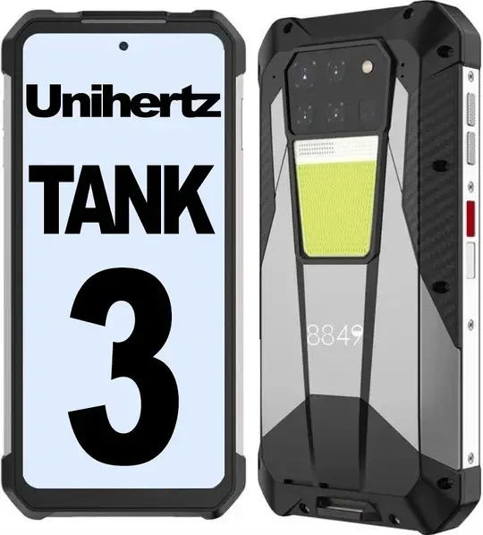Unihertz 8849 Tank 3 16/512gb Black Захищений смартфон Dimensity 8200 23800 мАг