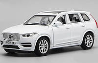 Модель внедорожника Volvo XC90. Металлическая машинка, машинка Вольво белая 1:32