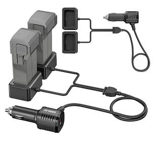 Зарядний пристрій для акумуляторів DJI Mini 4pro / 3 / 3 pro, Швидка зарядка в автомобіль STARTRC