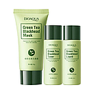Набір від чорних крапок на обличчі 3 в 1 Bioaqua Green Tea Blackhead, 3 засоби 35 мл, 35 мл, 50 г