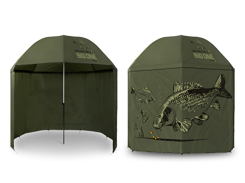 Парасолька для риболовлі з бортиками Delphin BigONE CARP