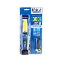 Ліхтар для СТО автомобільний світлодіодний для кемпінгу Brevia 3W COB+1W LED.Ручний світлодіодний ліхтарик