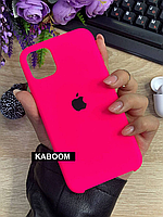 Чехол с открытым низом на Айфон 11 Про Фукси | iPhone 11 Pro SoftCase Shiny Pink