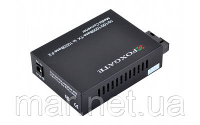 Медіаконвертер FoxGate EC-Q-1G-1SM-1550nm-20-LFP