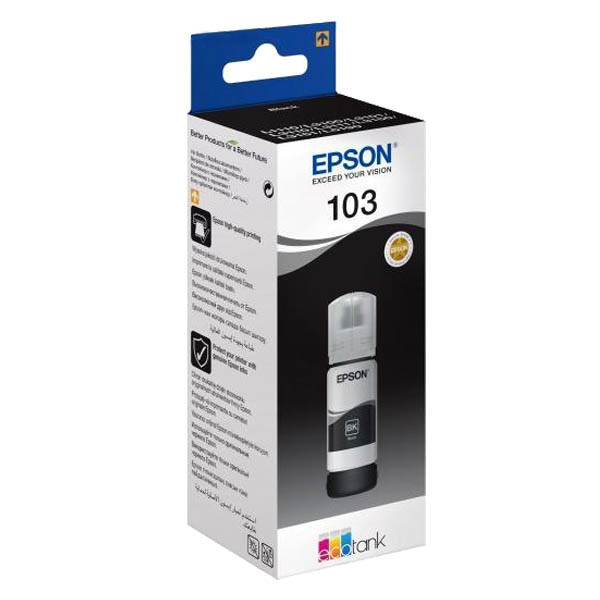 Контейнер с чернилом Epson 103 black (C13T00S14A) для L3150, L3100, L3101, L3110, L3151, L1110, L3160, L3156