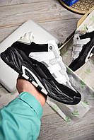 Кроссовки мужские качественные красивые удобные Adidas Niteball Black White 44