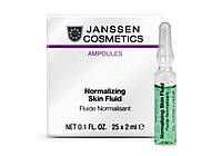 JANSSEN Ampoules Normalizing Fluid.Янсенс Нормалізуюча сироватка для жирної та комбінованої шкіри 1шт