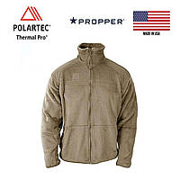 Кофта США Polartec Propper Gen III ТАН Тактическая мужская флисовая кофта койот ,качественная куртка армии США