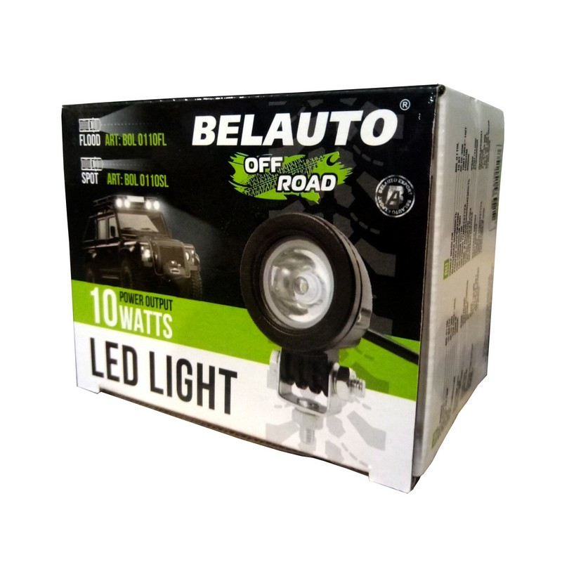 Дополнительная светодиодная LED фара BELAUTO off road 1000 лм 6000 К BOL0110LF (рассеивающий) - фото 4 - id-p2085694511
