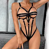 Бодістокінг, портупея на все тіло, еротичний боді, бандаж Koltailace #Black, фото 6