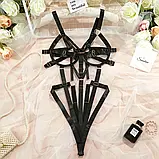 Бодістокінг, портупея на все тіло, еротичний боді, бандаж Koltailace #Black, фото 10