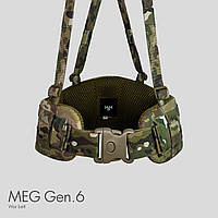 Тактичний пояс War Belt MEG GEN.6 з карманом під балістичний пакет 90*15 Multicam original