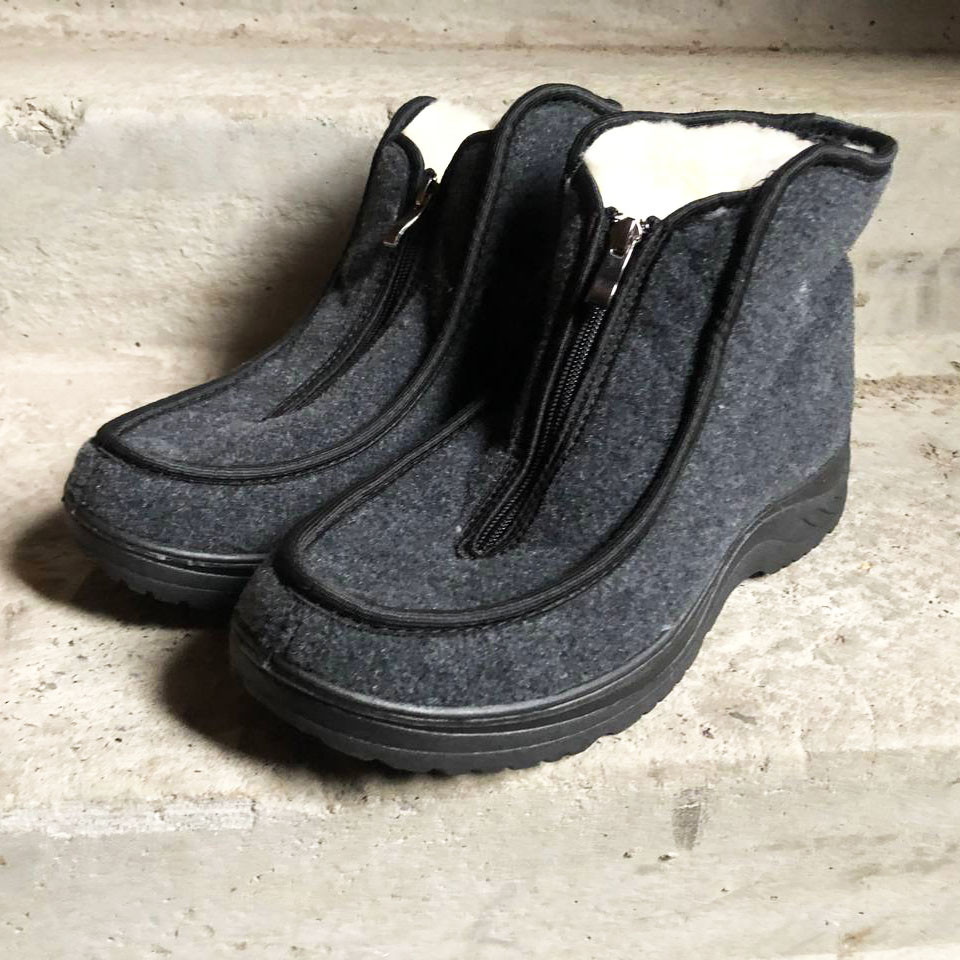 Бурки зимові Розмір 43, Бурки бабусі Дідусь, Бурки низькі, Зручне робоче взуття OM-534 для чоловіків