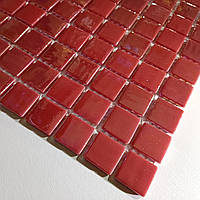 Мозаика PL25321 Red красная с перламутром облицовочная для ванной, душевой, кухни