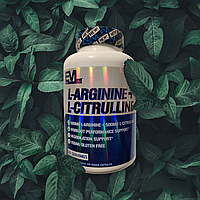 Evlution Nutrition L-Arginine + L-Citrulline 120 veg caps, аргінін цитрулін амінокислоти