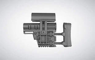 Снайперський модульний приклад Mil-Spec DLG чорний