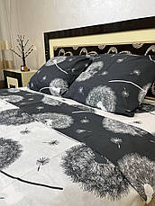 2 постільна білизна сіра сімейний розмір, фото 4