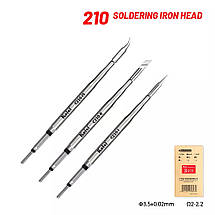 Жала, наконечники Kaisi C210-I / C210-IS / C210-K для паяльника набір 3 шт., фото 2